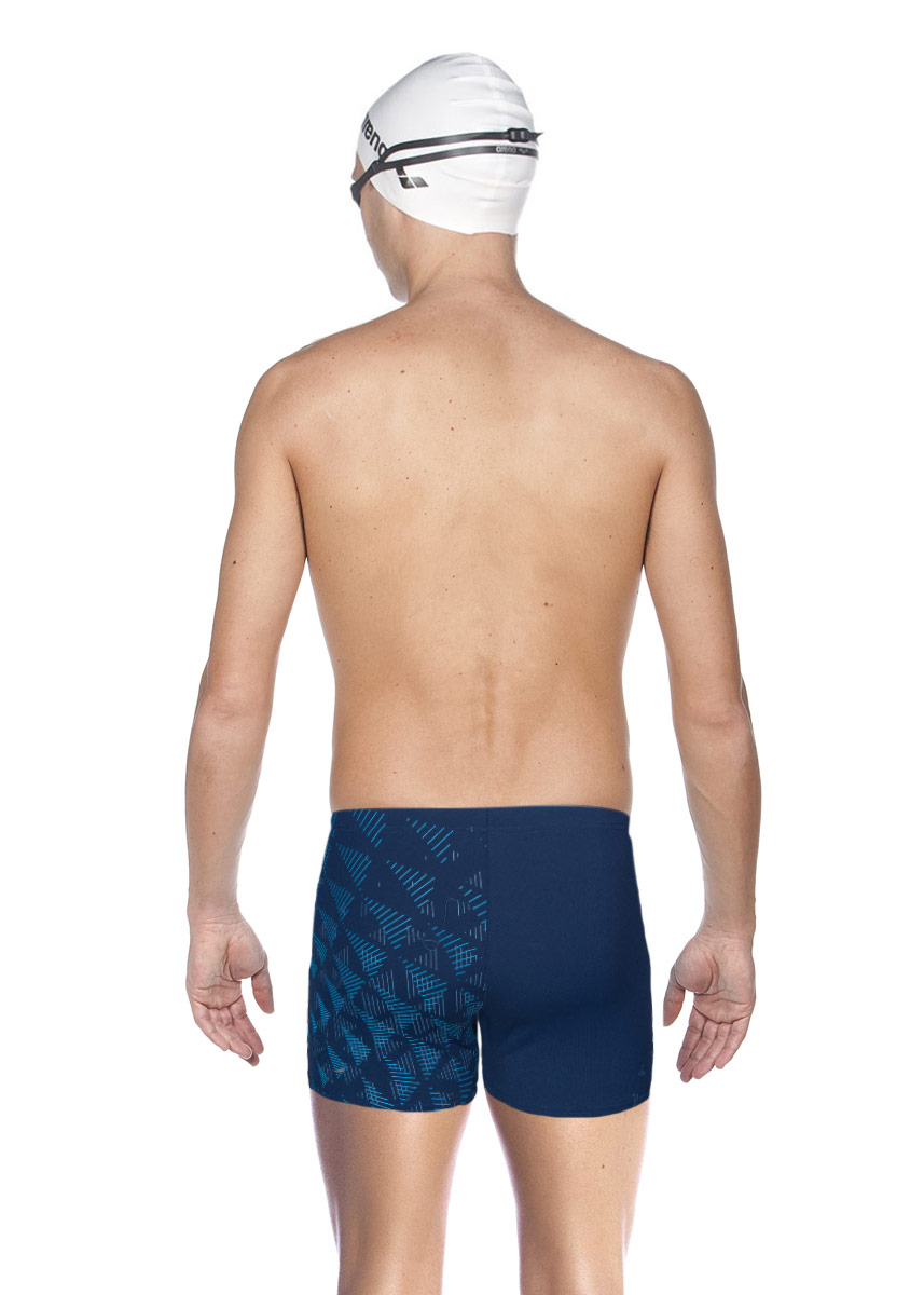Arena Men's One Tunnel Vision Short - Navy / Turquoise