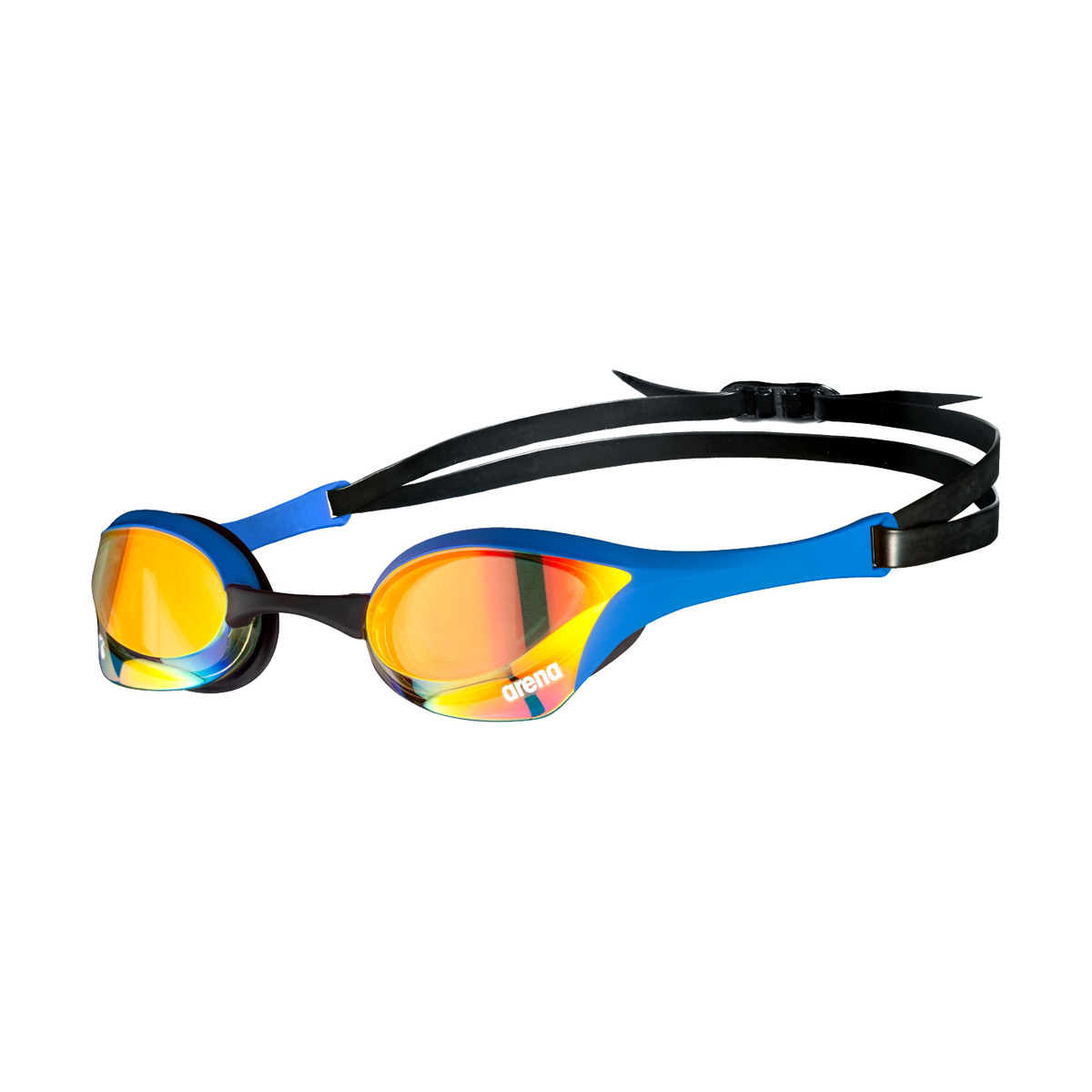 Arena Cobra Ultra Swipe Mirrored Goggles - Yellow Copper / Blue
