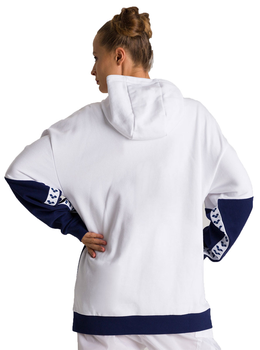Arena Team 1/2 Zip Hooded pulover - Mornariška modra/ bela