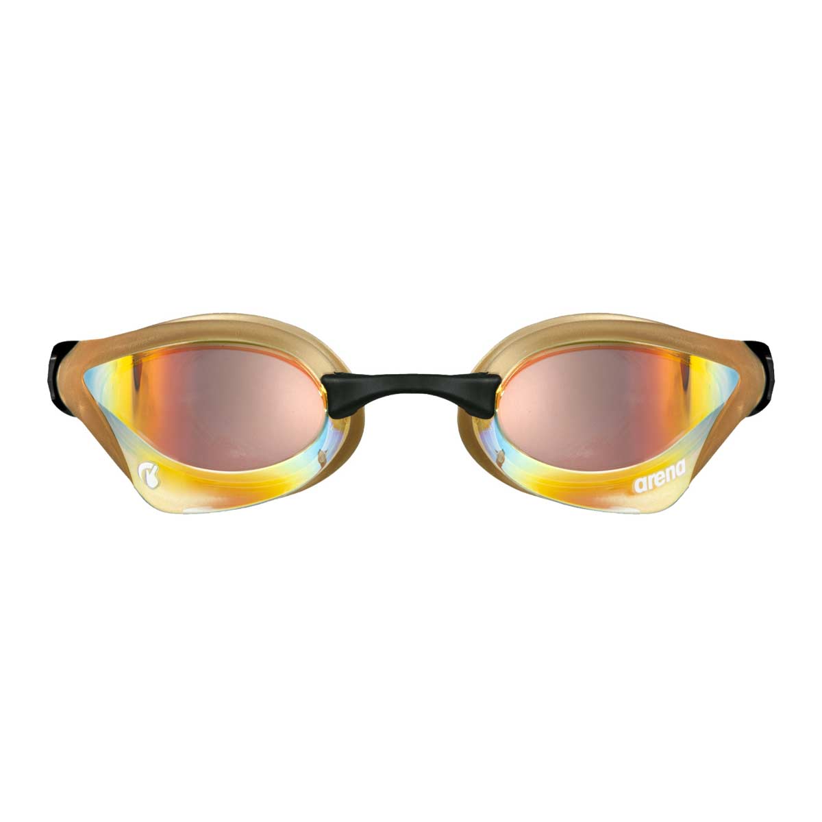 Arena Cobra Core Swipe Mirrored Goggles - Yellow Copper / Gold