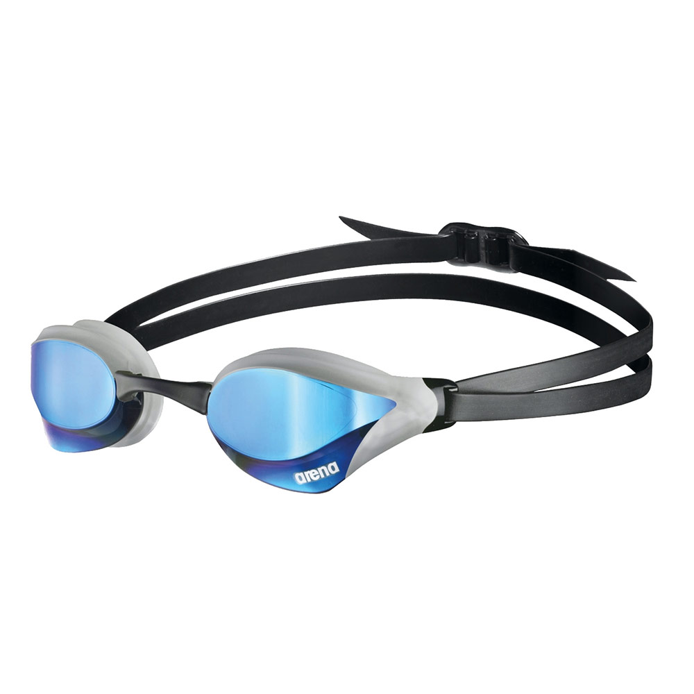Arena Cobra Core Swipe Mirror Goggles - Blue/ Silver