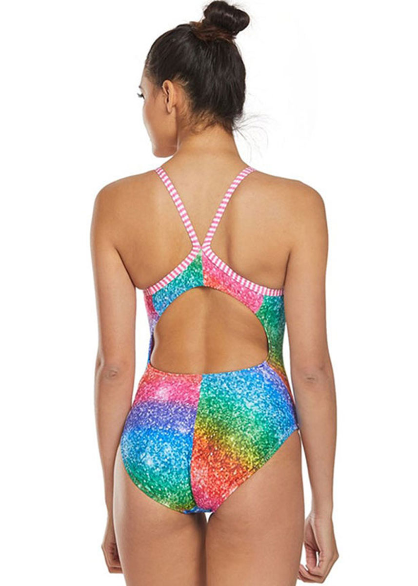 Uglies Girls Over the Rainbow V-2 Back Swimsuit