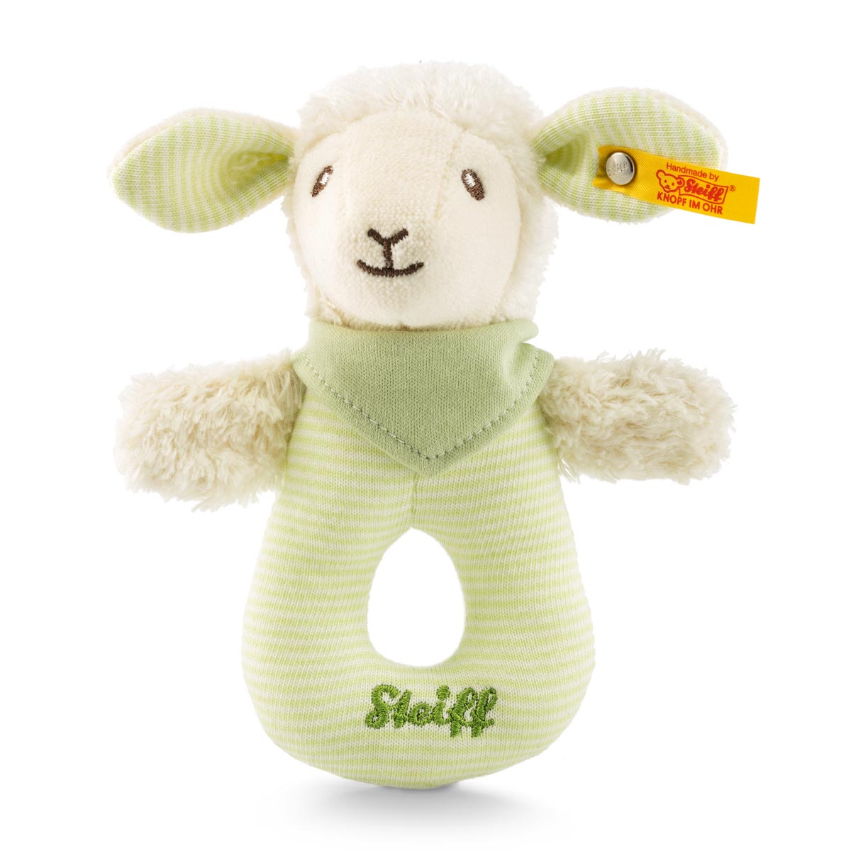 Steiff Lenny Lamb Grip Toy (Green)