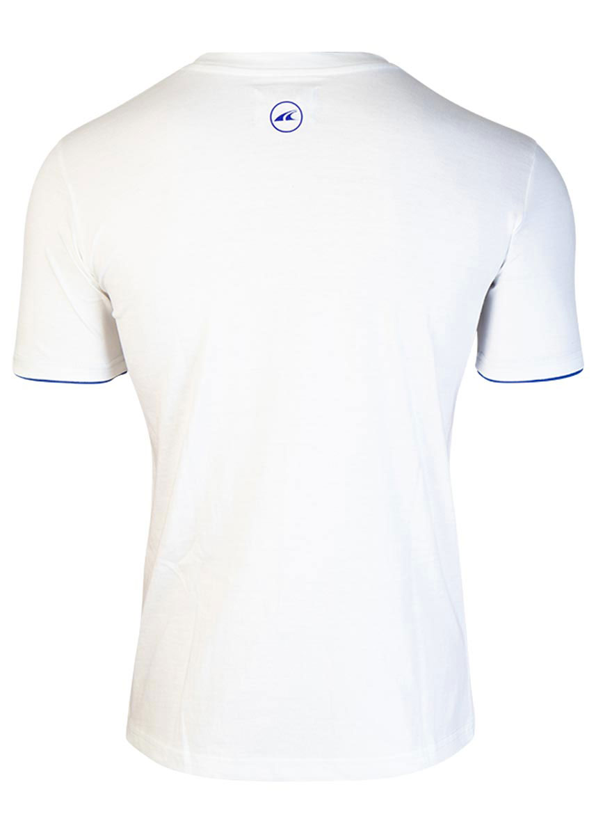 Akron Junior New Orleans Cotton T-shirt - White / Navy