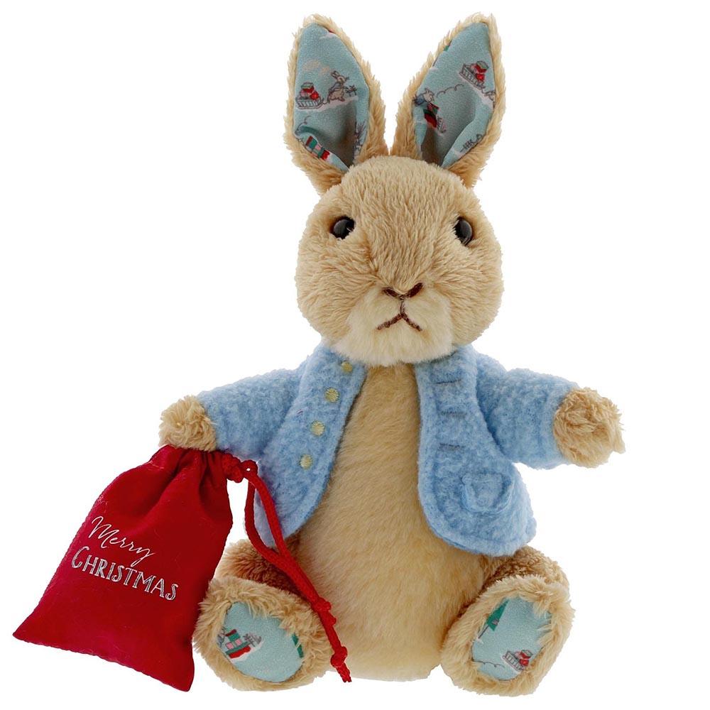 GUND Christmas Peter Rabbit Small Soft Toy
