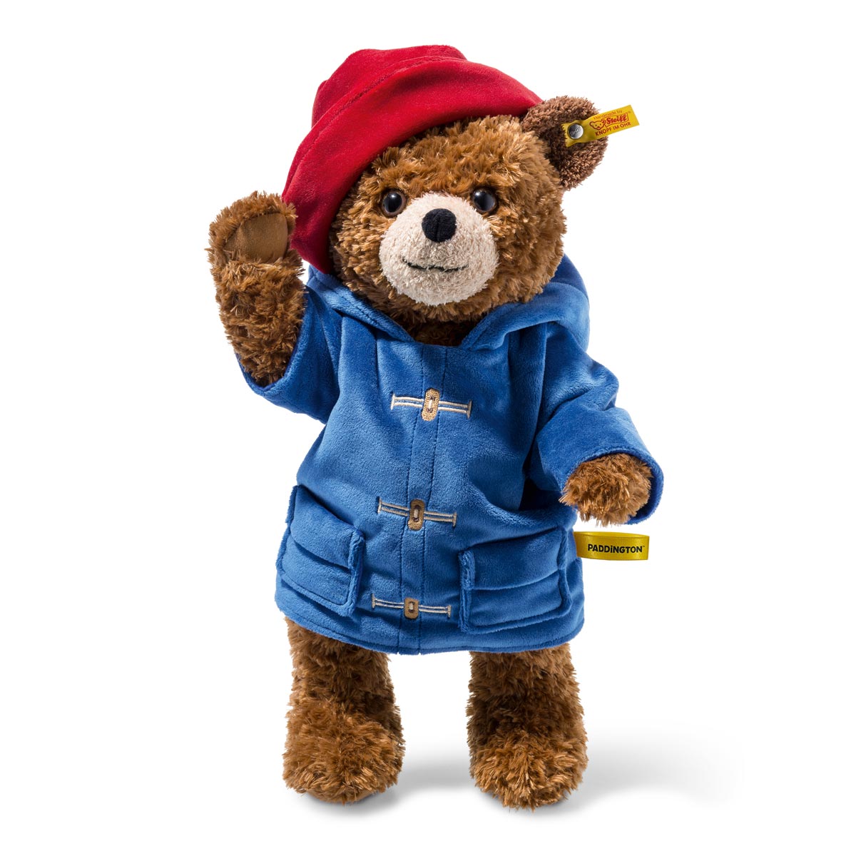 Steiff Plush Paddington Bear  - officially licensed jointed teddy - 38cm