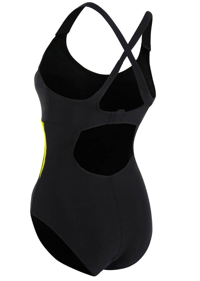 Aqua Sphere Alaska Swimsuit - Black / Yellow