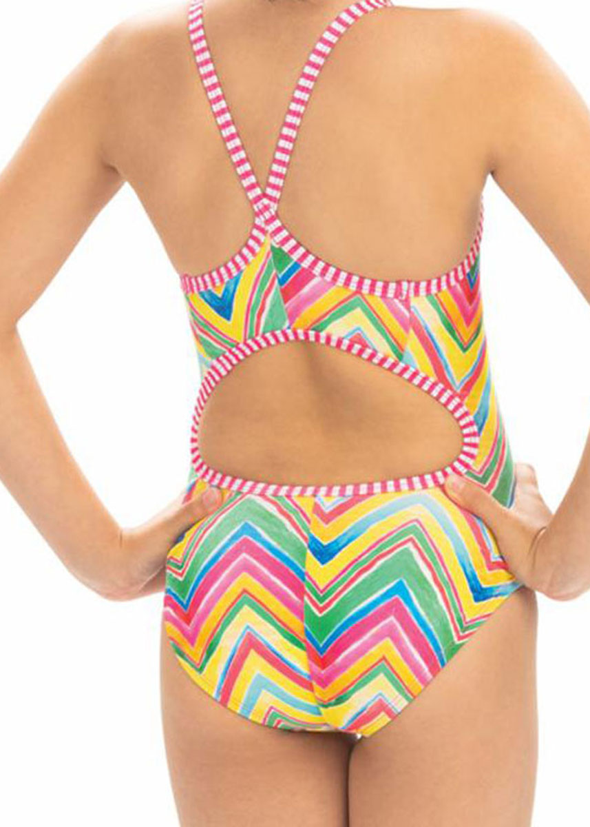 Uglies Girls Rainbow Delite Keyhole Swimsuit