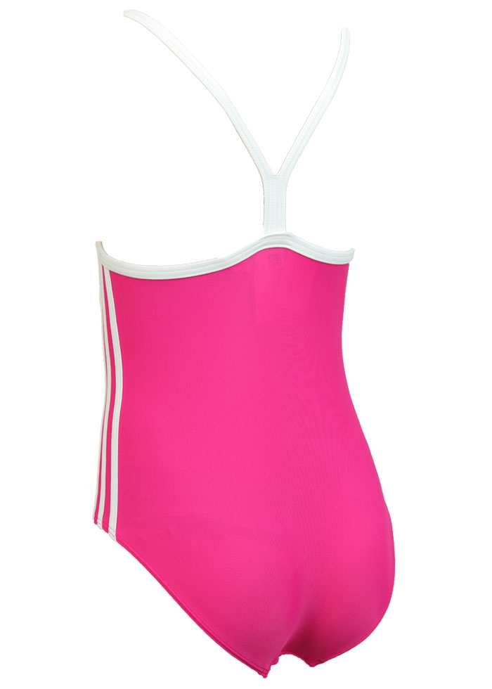 Adidas Junior Graphic Swimsuit - Pink / White