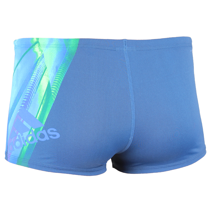 Adidas Mens Graphic Swim Boxers - Shock Blue
