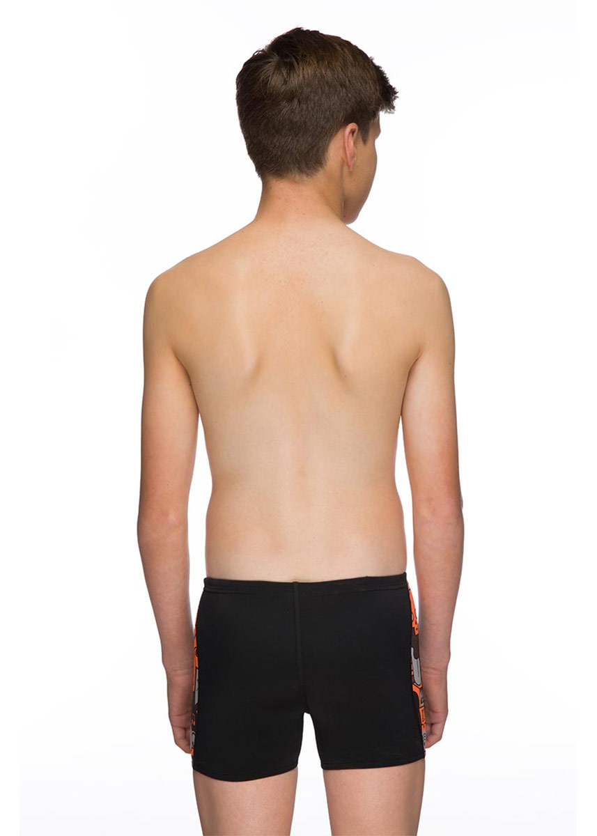 Maru Boys Lookout Pacer Panel Swim Shorts - Orange