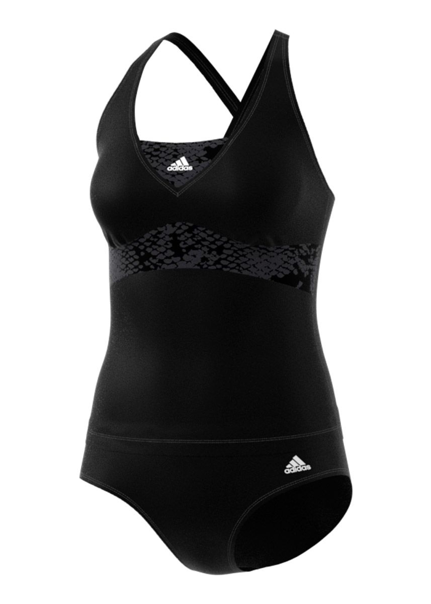 Adidas Girls Aquasport Swim Tankini - Black / White
