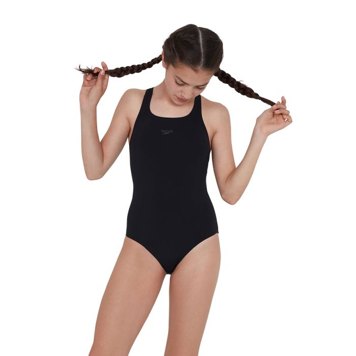 Medalist Junior Girls Swimming Costume Black *SALE* Details about   Speedo Essential Endurance 