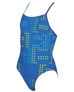Arena Neon Junior Swimsuit Blue/Turquoise