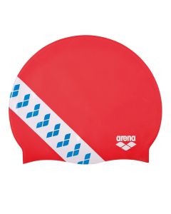 Arena Team Stripe Silicone Cap - Red