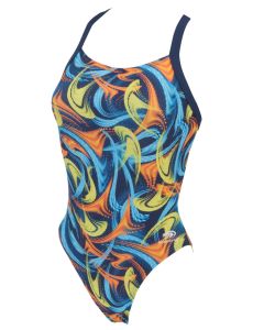 Blueseventy Fog Racer Back Womens Swimsuit - Blue / Orange