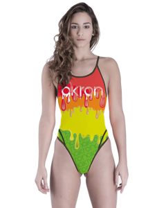 Akron Paint 1 Thin Strap Swimsuit - Multi