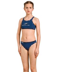 Aquafeel girl's Night Waves Mini-cross nazaj Plavanje Bikini - Modra 