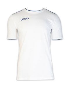 Akron New Orleans Cotton T-shirt - White / Navy Blue