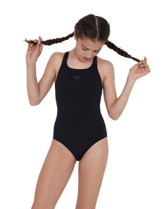 Speedo Girl's Essential Endurance+ Medalist Swimsuit - Black
