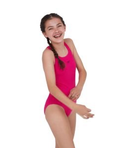 Speedo Girl's Essential Endurance+ Medalist Swimsuit - Electric Pink