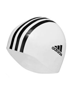 Adidas 3 Stripe Silicone Cap White/Black