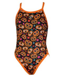 Turbo Girl's Happy Hallo Swimsuit - Orange