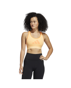 Adidas Women's DRST 3 BAR Workout Bra - Orange