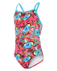 Maru Girls Bounce Pacer Fly Back Swimsuit - Pink
