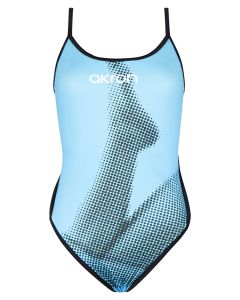 Akron Girl's N2 Swimsuit - Blue