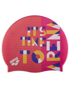 Arena Printed Junior Cap - Dashboard Fresia Rose