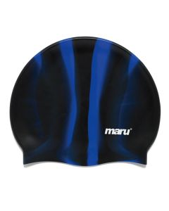 Maru Silicone Swim Cap Black & Blue