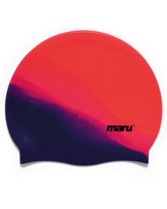 Maru Silicone Swim Cap Red/Purple