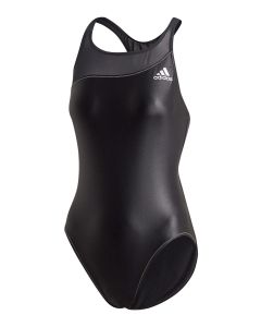 Adidas Girl's GLAM ON Shiny Swimsuit - Black
