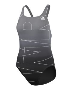 Adidas Girl's INFINITEX Swimsuit - Black / White