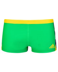 Adidas Men's Graphic Trunks - Yellow/ Lime