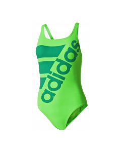 Adidas Womens Graphics Clubline Swimsuit - Solar Green