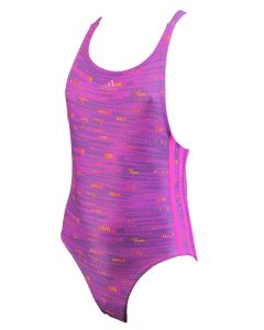 Adidas Junior Graphic Swimsuit - Shock Purple