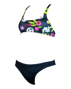 Aquarapid Girl's Panda Bikini - Noir/Multi