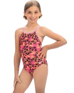 Dolfin Uglies Girl's RAWR Swimsuit - Pink