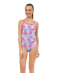 Maru Women's Fanshell Ecotech Sparkle Jay Back Swimsuit -  Pink/Blue