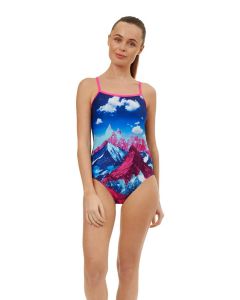 Maru Womens HighLife Pacer Swift Back Swimsuit -  Pink/Blue