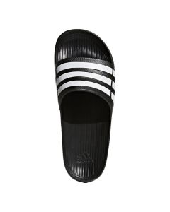 Adidas Duramo Slide Sandals - Black / White Top