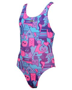 Maru Girls Kitty Pacer Auto Back - Pink / Turquoise