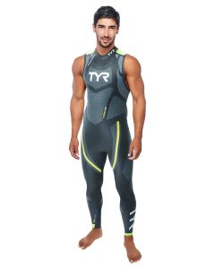 TYR Men's Category 5 Sleeveless Wetsuit - Black