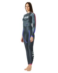 TYR Women's Category 3 Wetsuit - Black/Seafoam