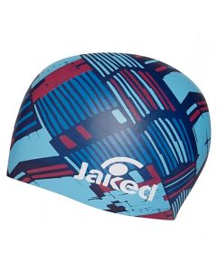 Jaked Track Swim Cap - Blue / Pink 