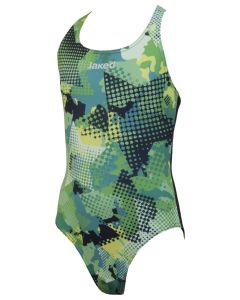 Jaked Girls Teknocamou One-Piece Swimsuit - Military Green