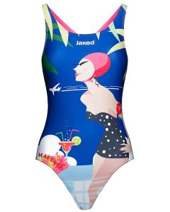 Jaked Girls One Piece Acapulco Swimsuit - Blue