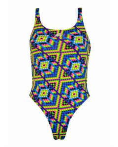 Aquarapid Girls Geometric Swimsuit